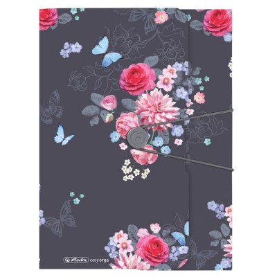 Herlitz kummiga kaaned A4 pl. Ladylike Flowers