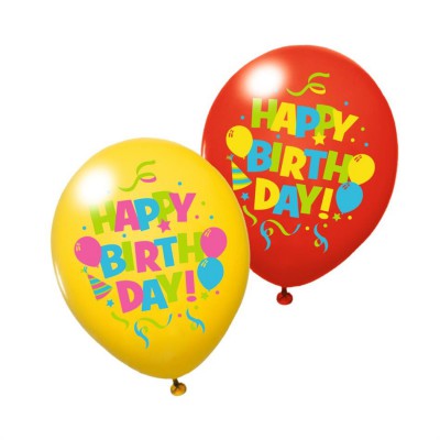 Susy Card õhupall, 6 tk, ümbermõõt 100 cm / Happy Birthday