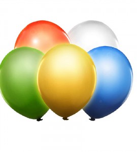 PartyDeco õhupall, LED-lampidega, 5 tk, assortii