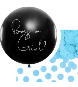 PartyDeco õhupall, 1 m / Boy or Girl? sininste k..