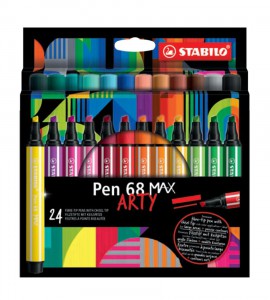 STABILO viltpliiats Pen 68 Max Arty, 24 värvi
