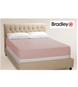 Bradley kummiga voodilina, 140 x 200 x 25 cm, vana roosa 2 tükki