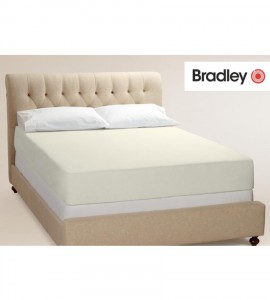Bradley kummiga voodilina, 140 x 200 x 25 cm, vanilje 2 tükki