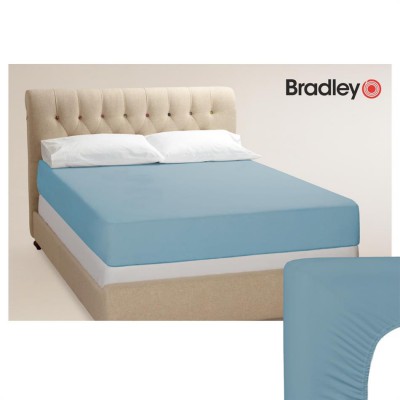 Bradley kummiga voodilina, trikotaaž, 160 x 200 cm, sinine 2 tükki