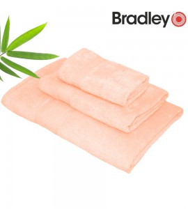 Bradley bambusrätik, 30 x 50 cm, lõheroosa, 5tk