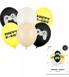PartyDeco õhupall, 6 tk, 30 cm, Happy B-day