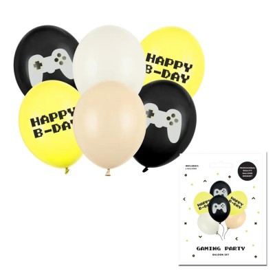 PartyDeco õhupall, 6 tk, 30 cm, Happy B-day