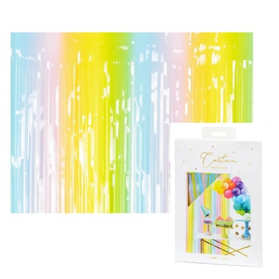 PartyDeco peokardin – mitmevärviline, 100 x 195 cm