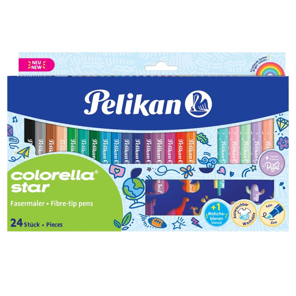 Pelikan viltpliiats Colorella Star, 24 värvi (sh..